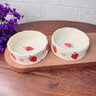 Ceramic Bowl with Strawberry Design Bowl